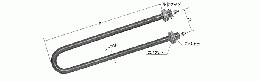 SAKAGUCHI坂口電熱ストレート・U字ヒーターSUH115