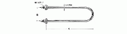 SAKAGUCHI坂口電熱水加熱用　パイプヒーターUH-750