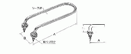 SAKAGUCHI坂口電熱水加熱用　パイプヒーターUU-300